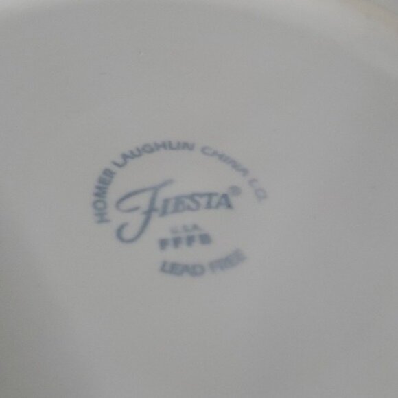 Fiestaware Fiesta Trio Skeletons Ceramic 9" Luncheon Plate Classic Rim White - Picture 11 of 16